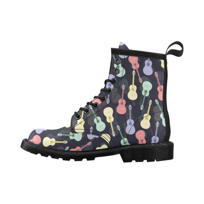 Acoustic Guitar Print Design LKS401 Women's Boots