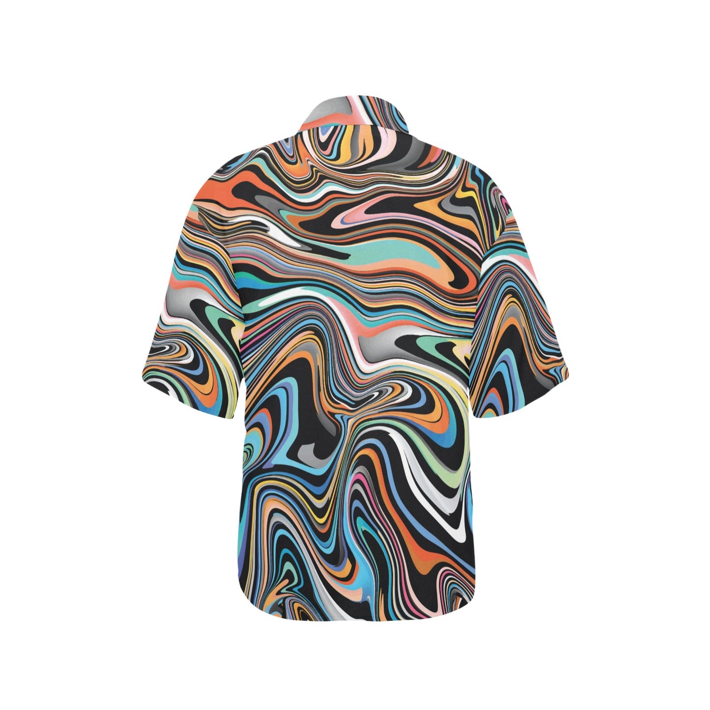 Liquid Pattern Print Design 02 Women's Hawaiian Shirt