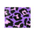Cheetah Purple Neon Print Pattern Men's ID Card Wallet