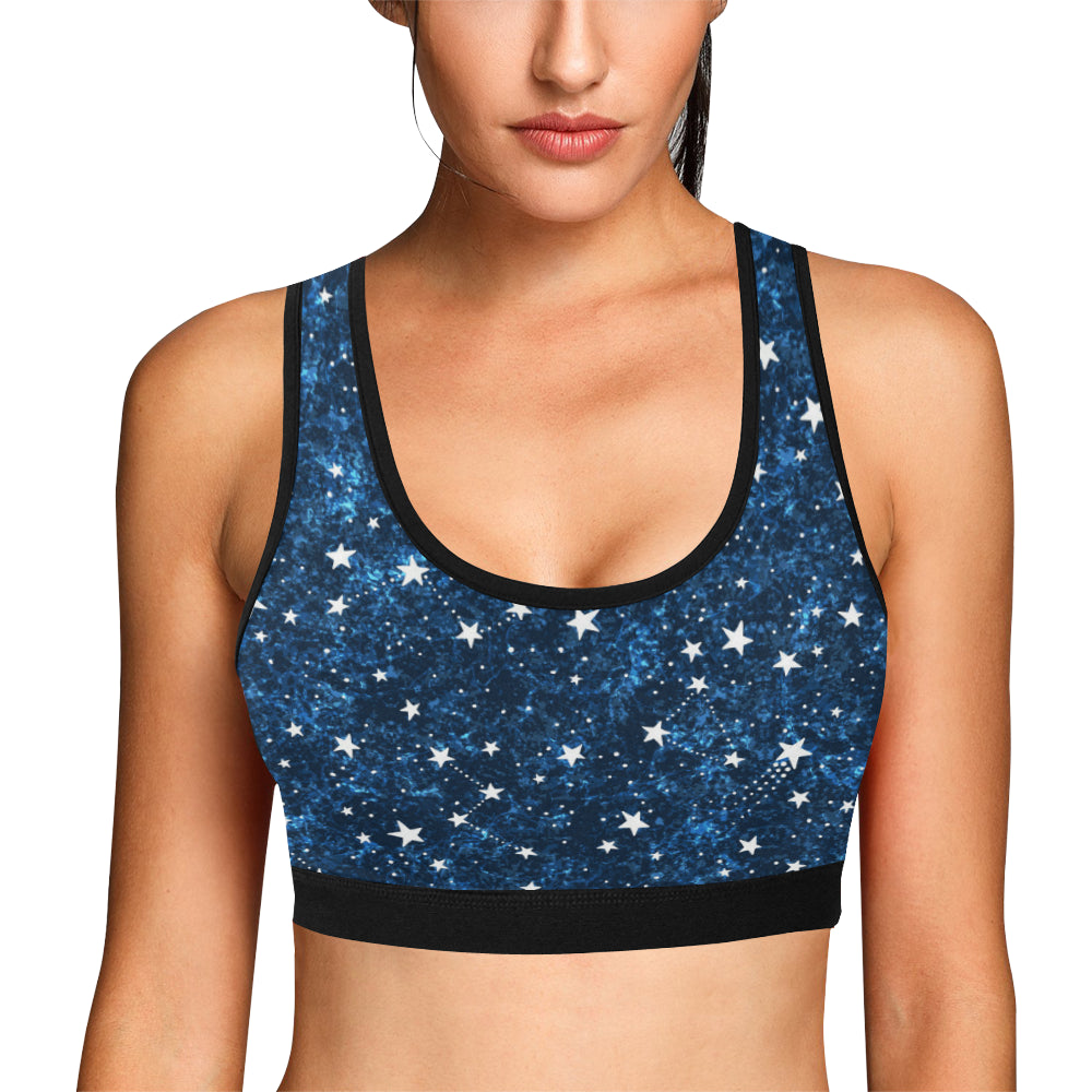 Cosmic Pattern Print Design 05 Sports Bra