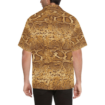 Python Brown Pattern Print Design A03 Men's Hawaiian Shirt