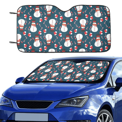Snowman Print Design LKS301 Car front Windshield Sun Shade