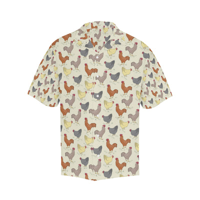 Chicken Pattern Print Design 05 Men's Hawaiian Shirt