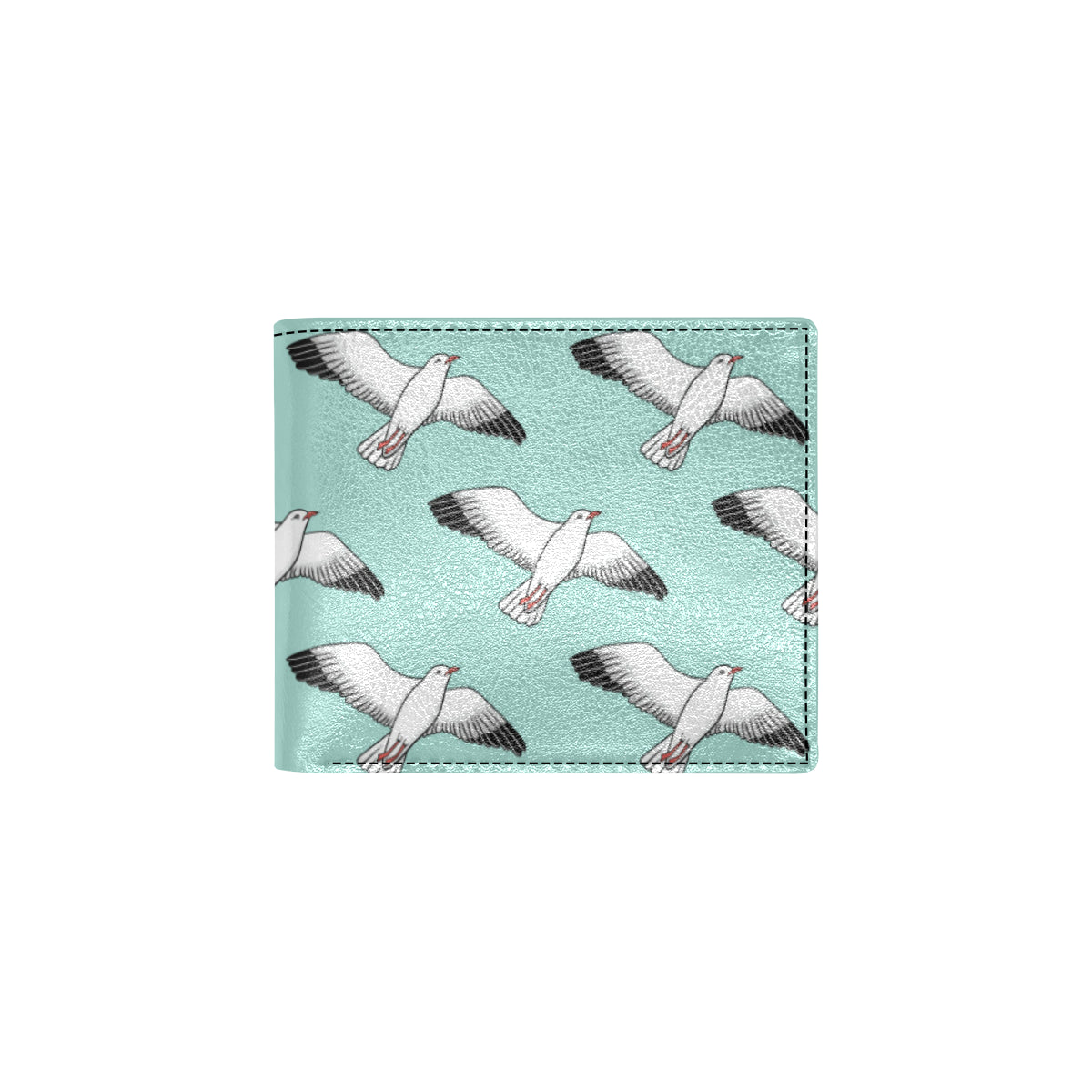 Pigeon Pattern Print Design 02 Men's ID Card Wallet