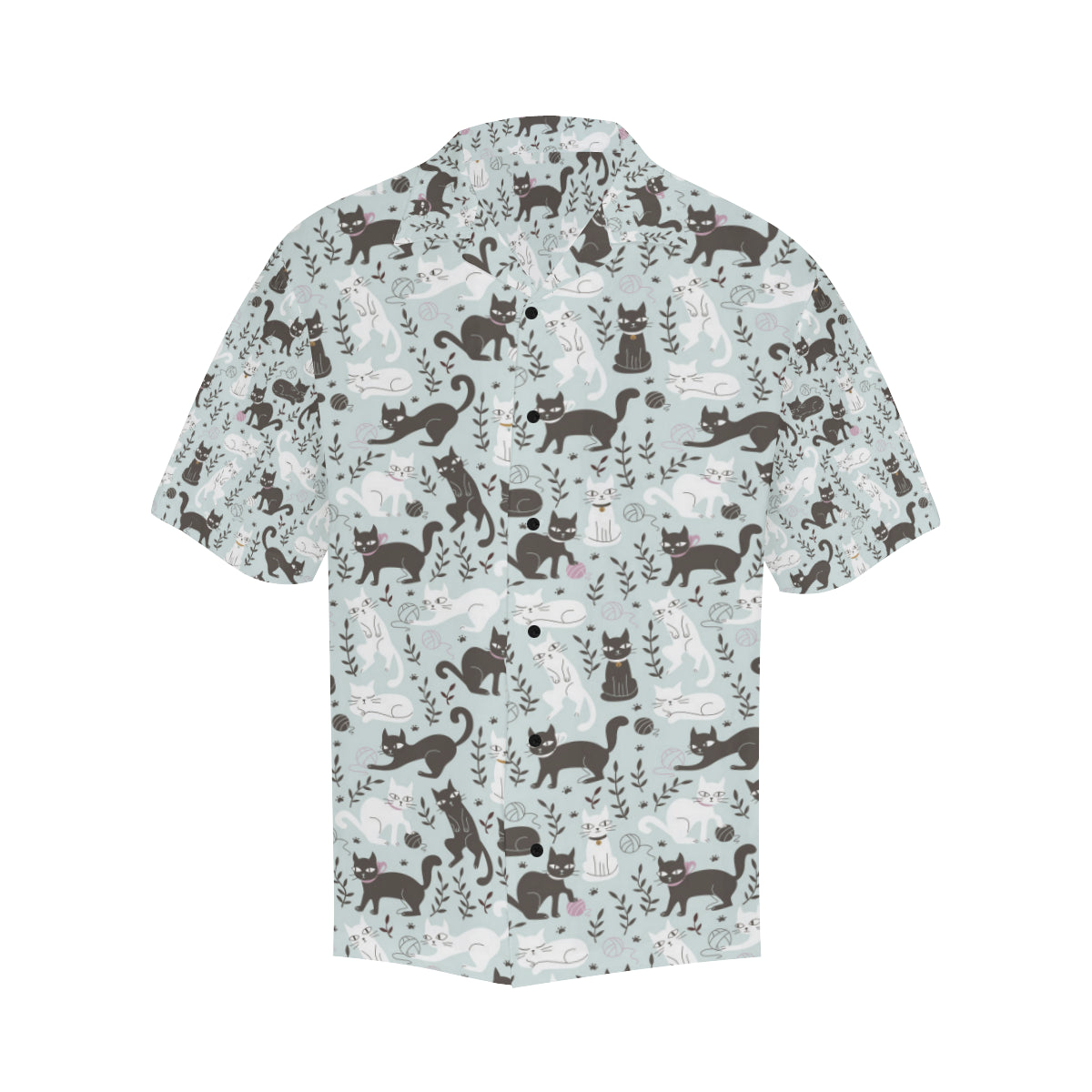 Cat Pattern Print Design 08 Men's Hawaiian Shirt