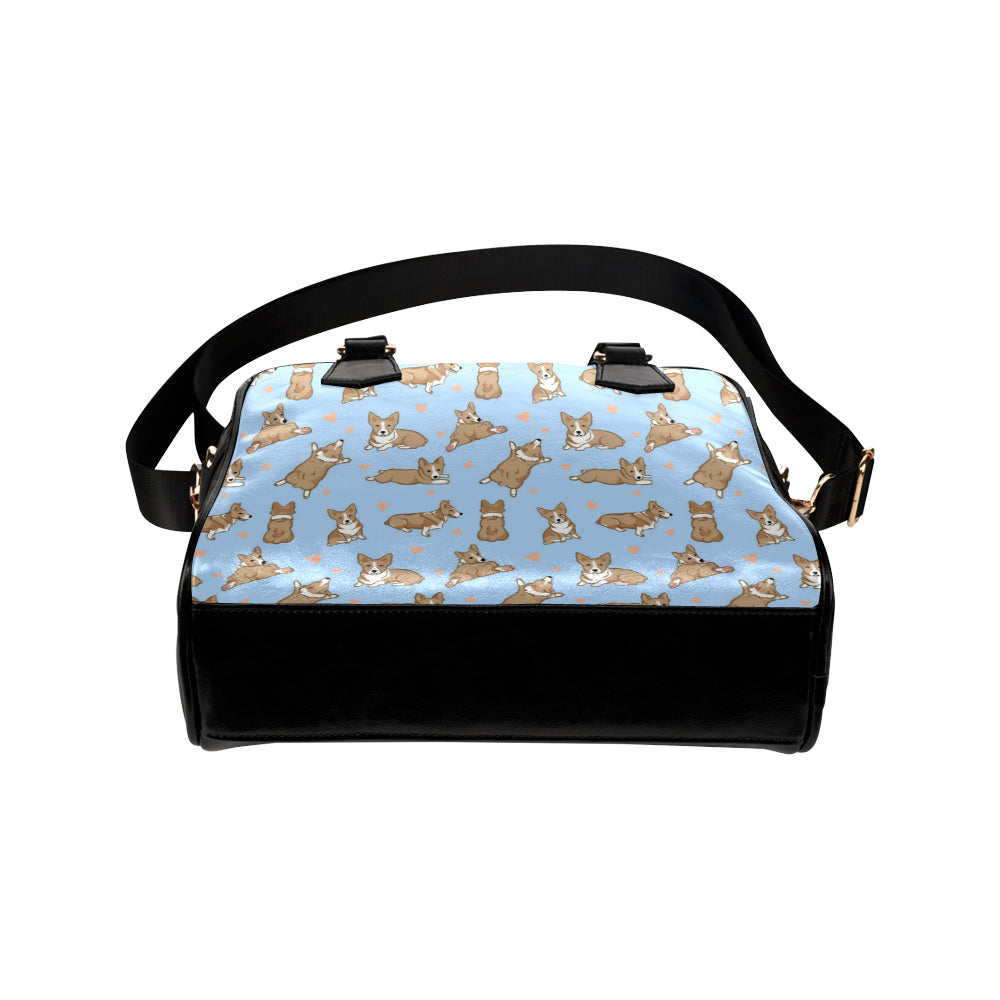 Pembroke Welsh Corgis Pattern Print Design A05 Shoulder Handbag