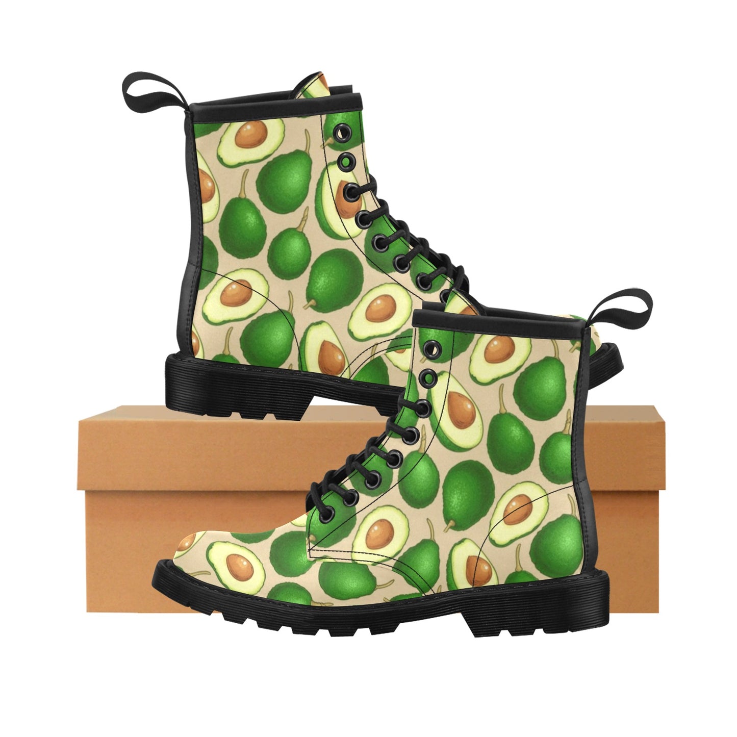 Avocado Pattern Print Design AC010 Women's Boots