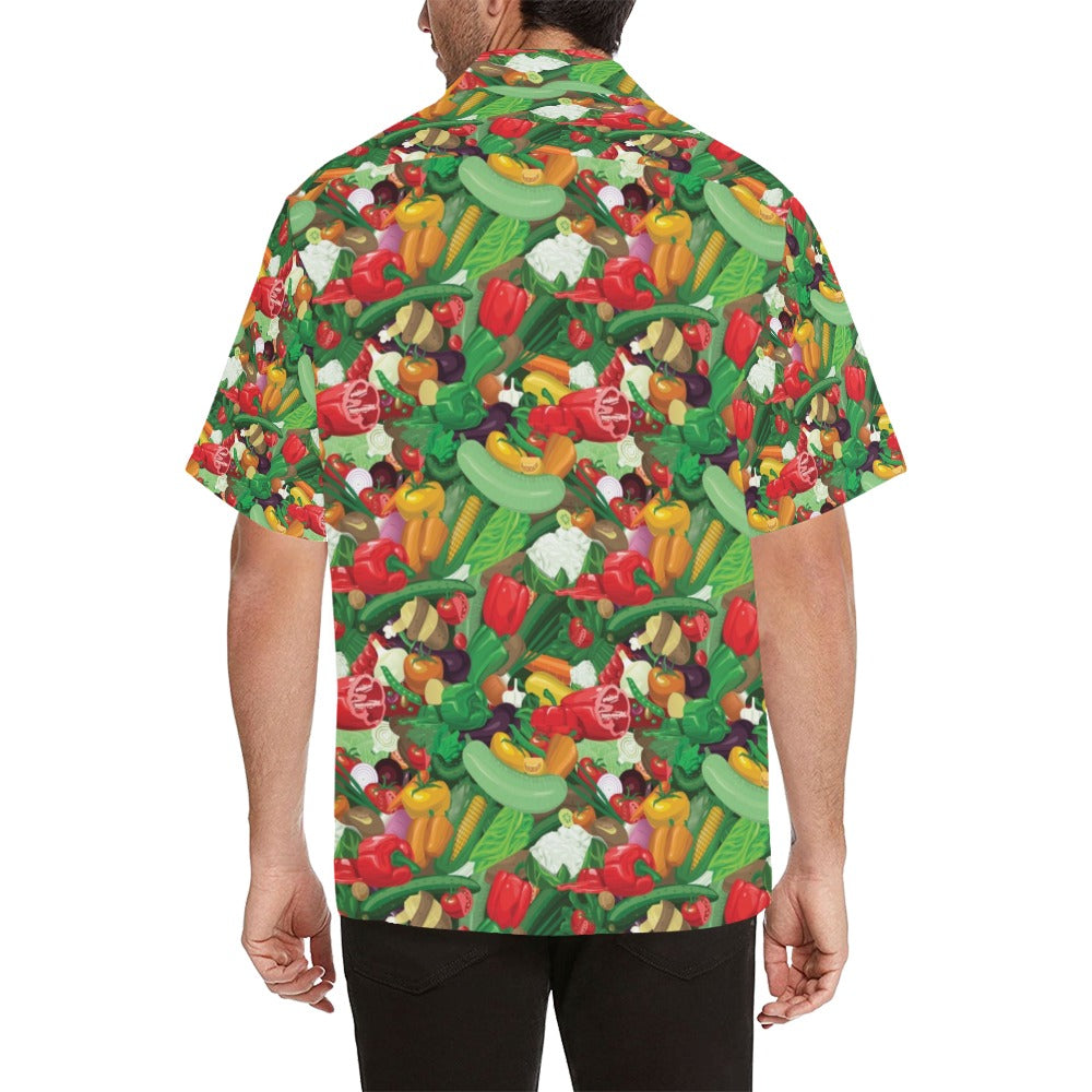 Salad Mix Vegetableprint Design LKS301 Men's Hawaiian Shirt
