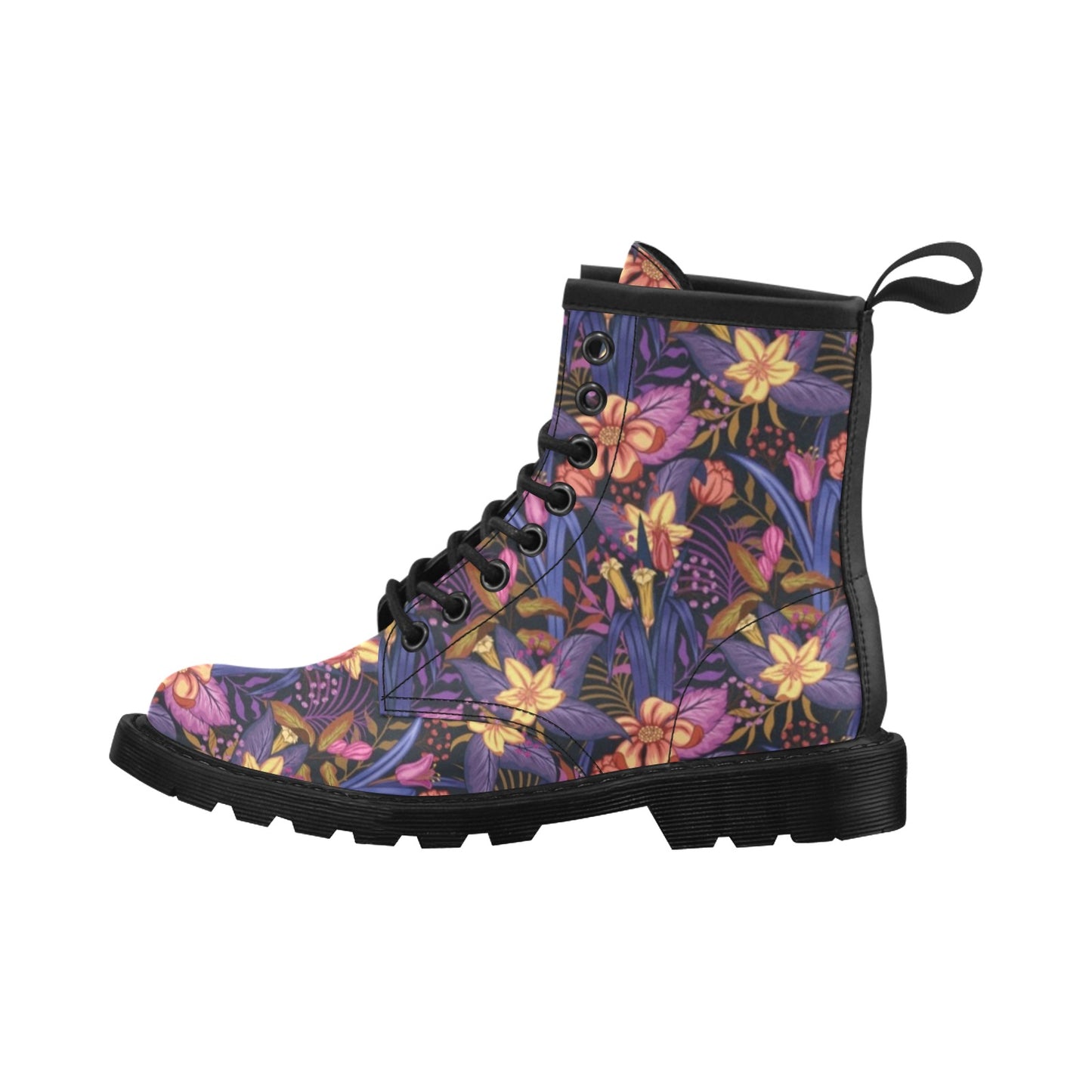 Lily Pattern Print Design LY016 Women's Boots