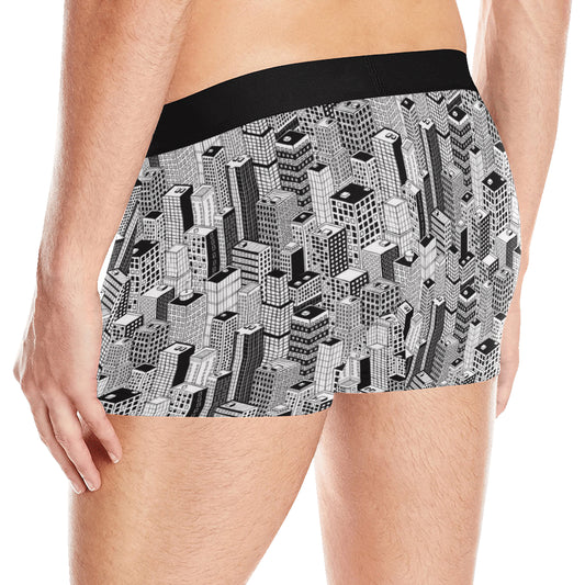 City  Pattern Print Design 02 Men's Boxer Briefs