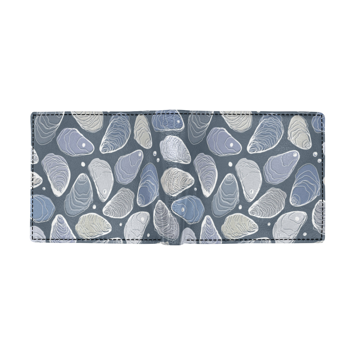 Oyster Pattern Print Design 02 Men's ID Card Wallet