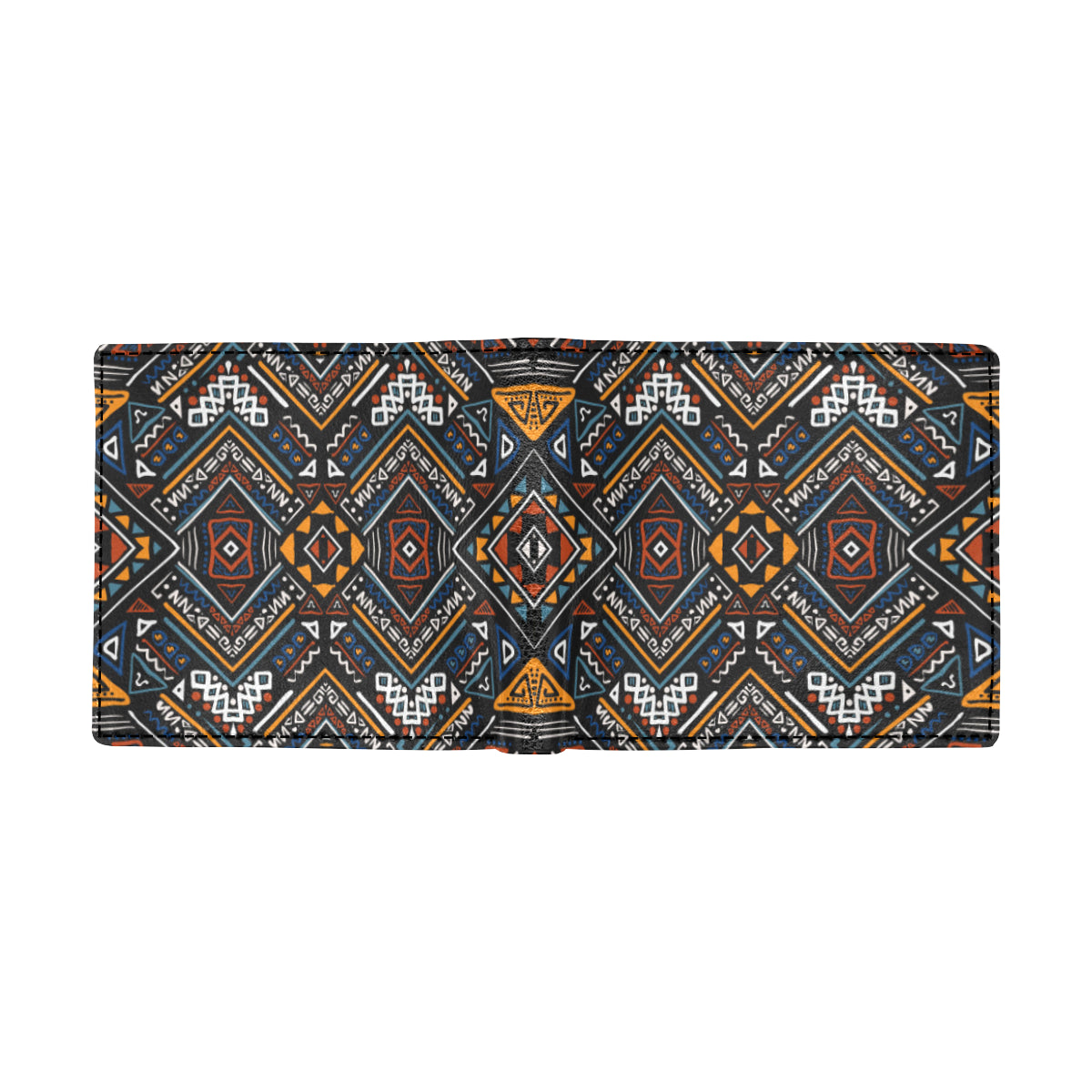 African Kente Print v2 Men's ID Card Wallet