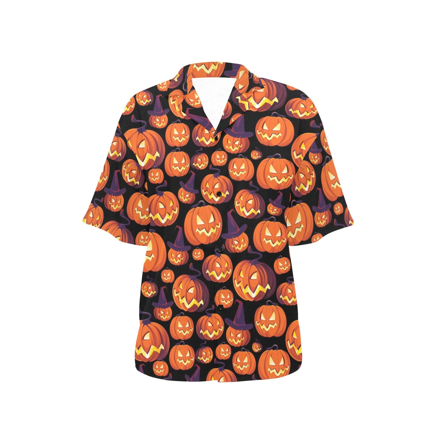 Halloween Pattern Print Design 04 Women's Hawaiian Shirt