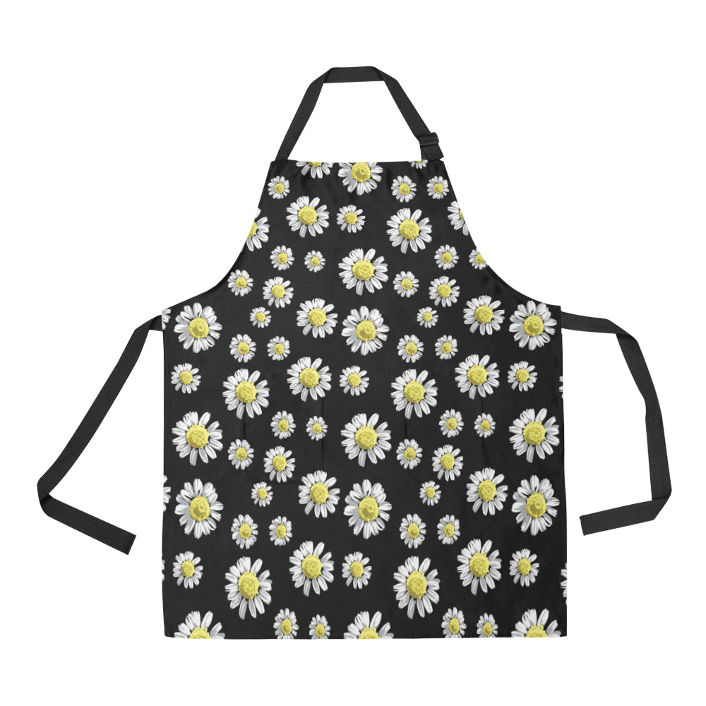 Daisy Pattern Print Design DS01 Apron with Pocket