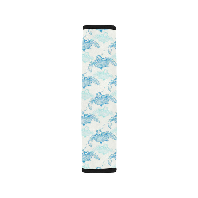 Sea Turtle Pattern Print Design T01 Car Seat Belt Cover