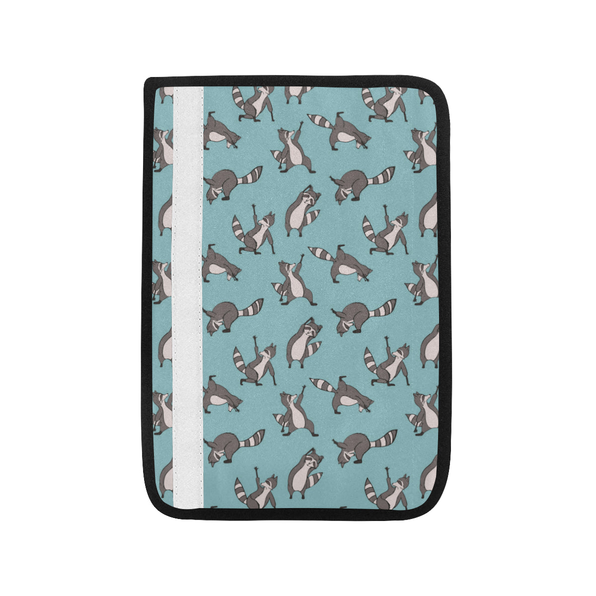 Raccoon Pattern Print Design A07 Car Seat Belt Cover
