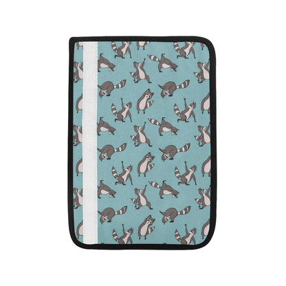 Raccoon Pattern Print Design A07 Car Seat Belt Cover
