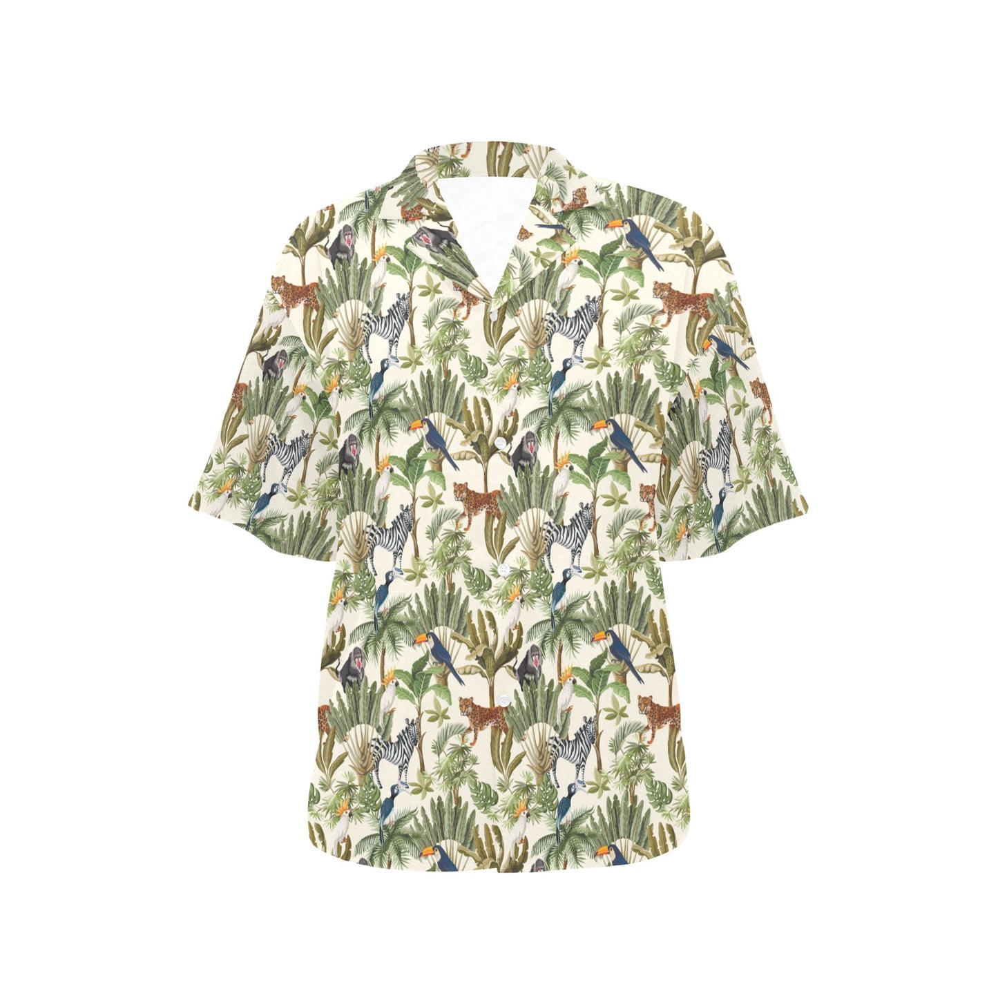Safari Animal Print Design LKS304 Women's Hawaiian Shirt
