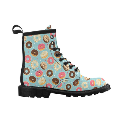 Donut Pattern Print Design DN04 Women's Boots