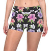 Lily Pattern Print Design LY02 Yoga Shorts