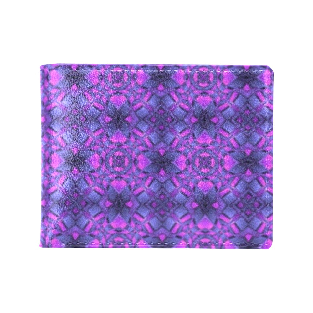 kaleidoscope Pattern Print Design Men's ID Card Wallet
