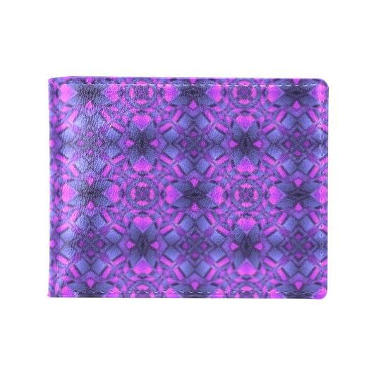 kaleidoscope Pattern Print Design Men's ID Card Wallet