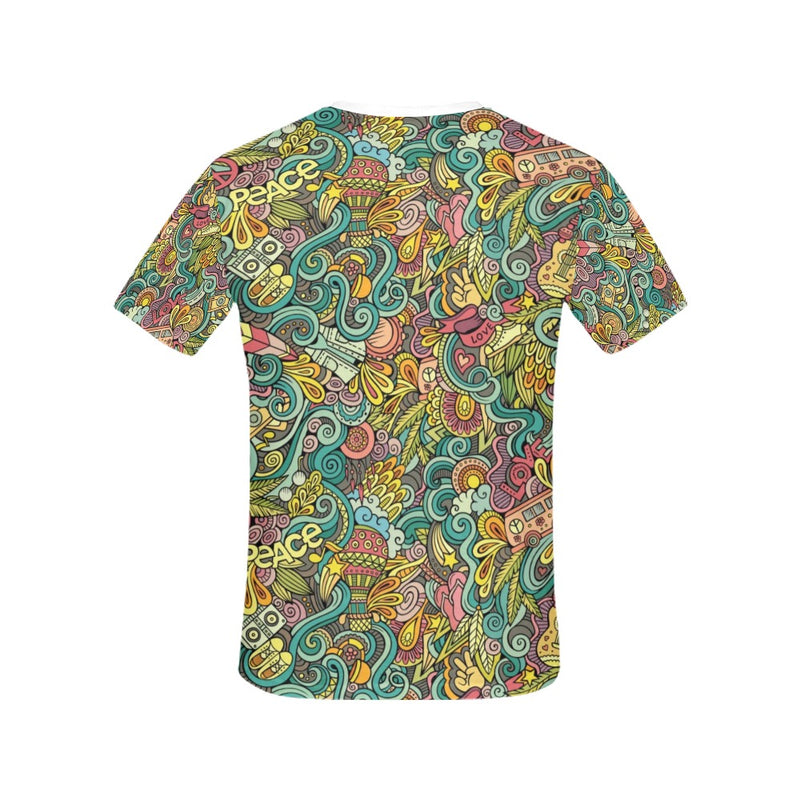 Hippie Print Design LKS302 Women's  T-shirt