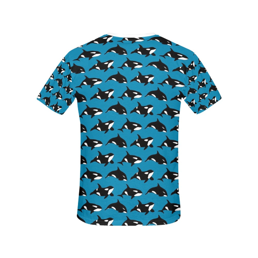 Whale Print Design LKS304 Women's  T-shirt