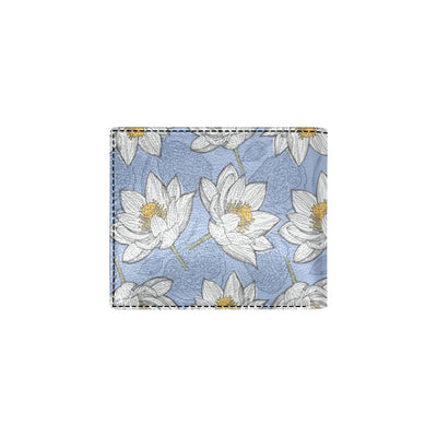 Lotus Pattern Print Design 04 Men's ID Card Wallet