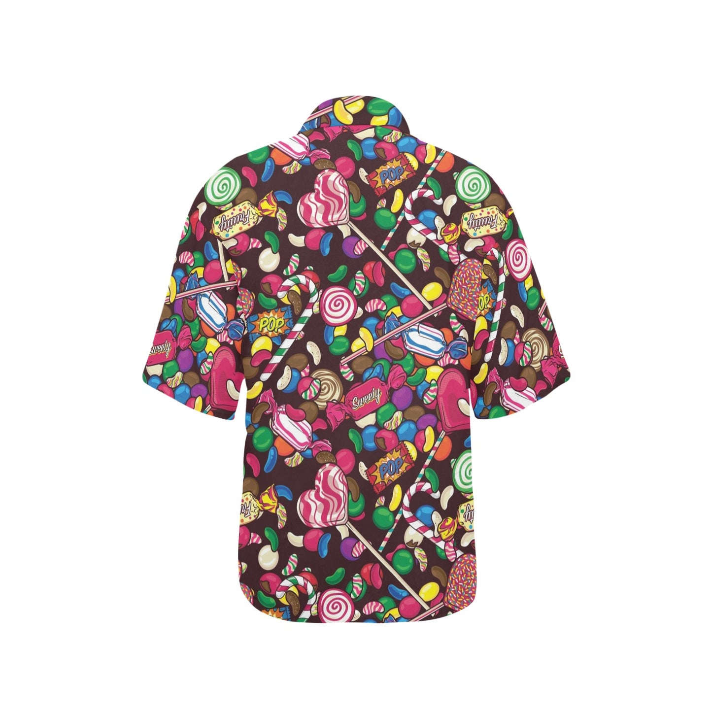 Candy Pattern Print Design CA02 Women's Hawaiian Shirt