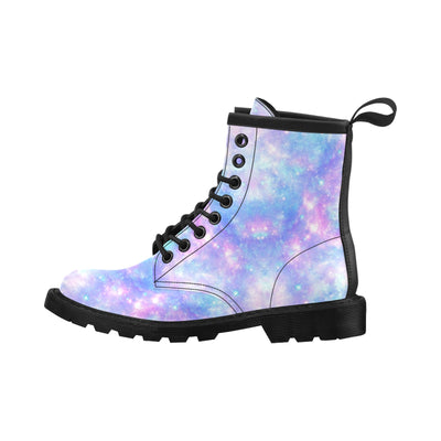 Galaxy Stardust Pastel Color Print Women's Boots