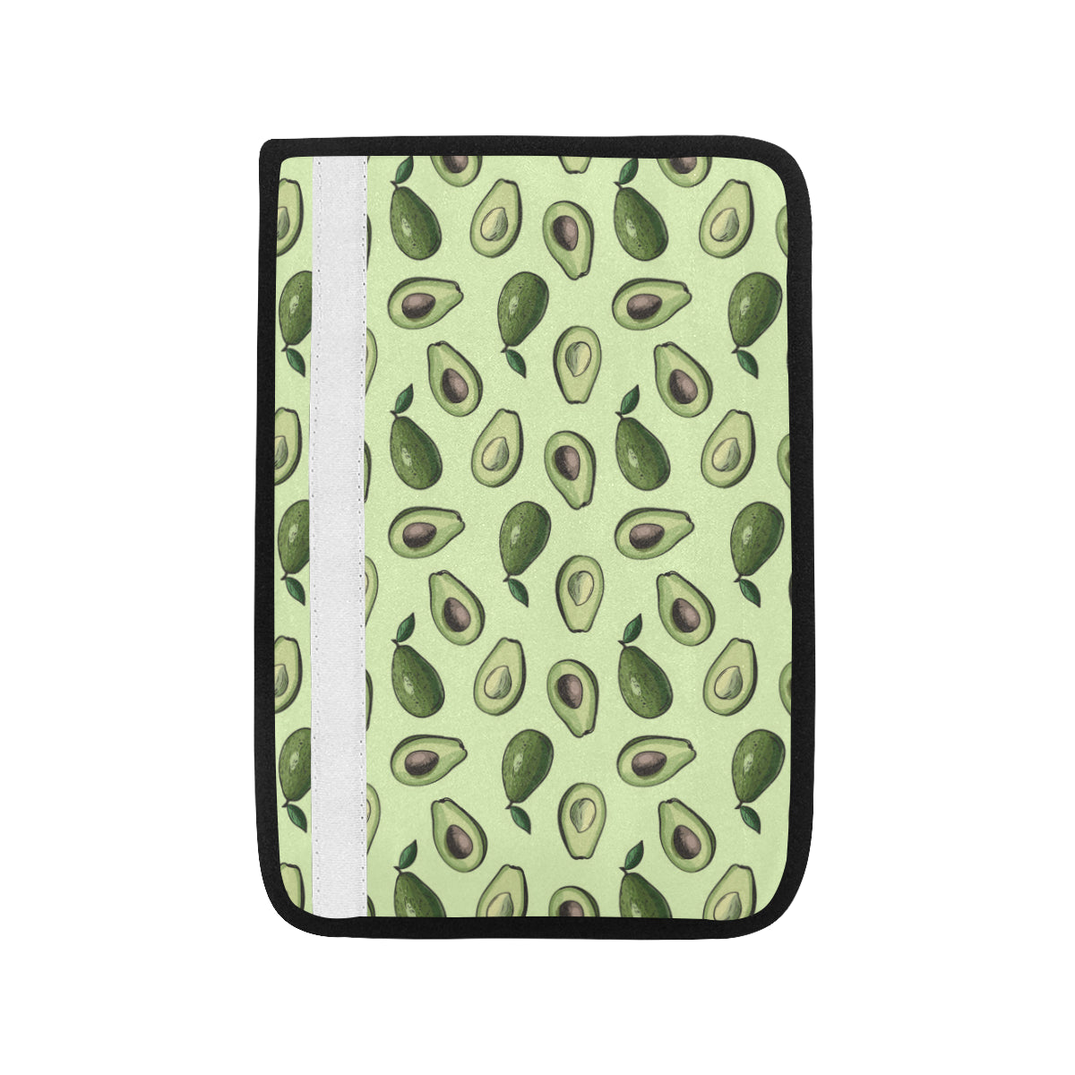 Avocado Pattern Print Design 02 Car Seat Belt Cover