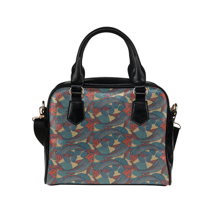 Pisces Pattern Print Design A01 Shoulder Handbag