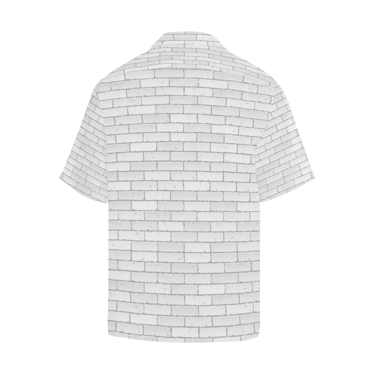 Brick White Pattern Print Design 03 Men's Hawaiian Shirt