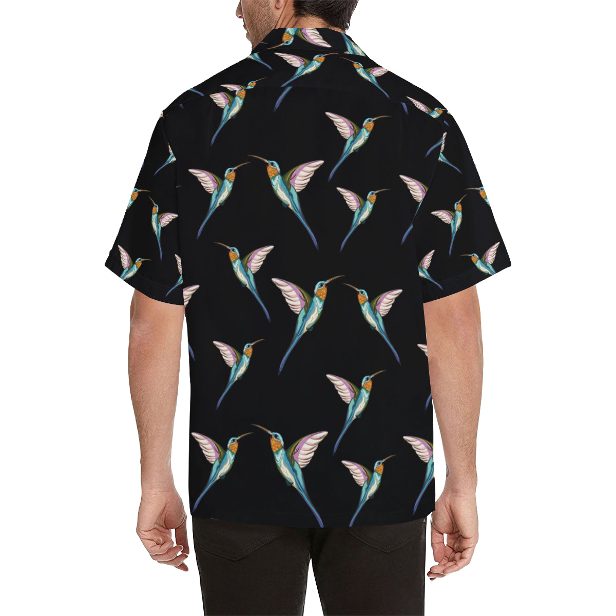 Hummingbird Pattern Print Design 06 Men's Hawaiian Shirt
