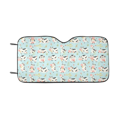Cattle Print Design LKS403 Car front Windshield Sun Shade