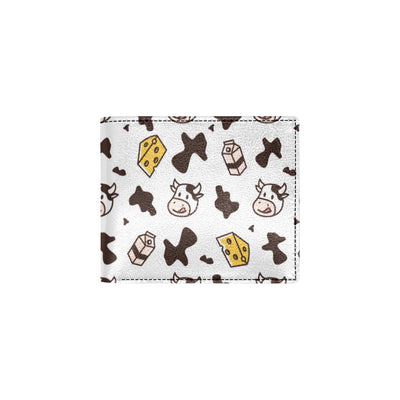 Cow Pattern Print Design 06 Men's ID Card Wallet