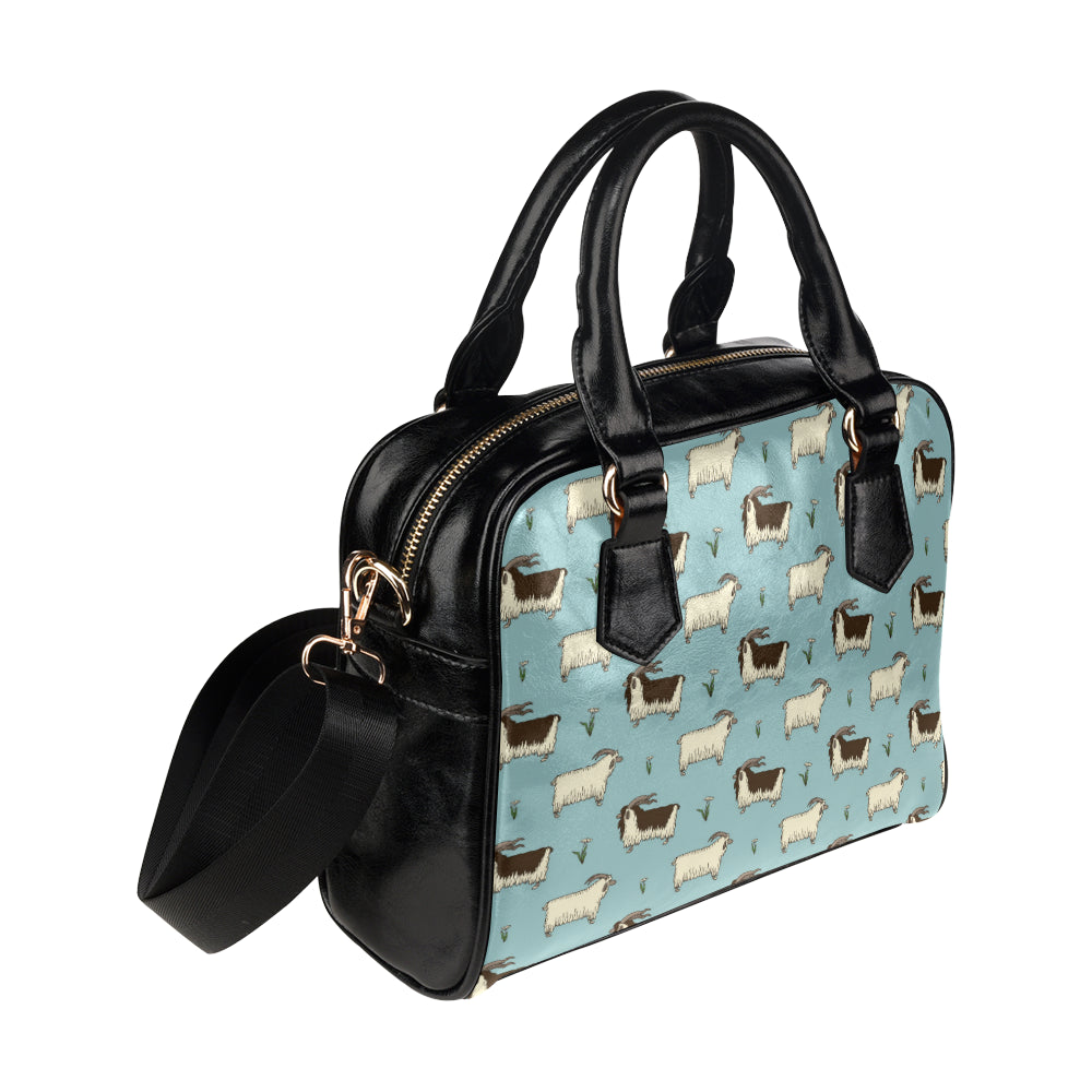 Goat Pattern Print Design 02 Shoulder Handbag