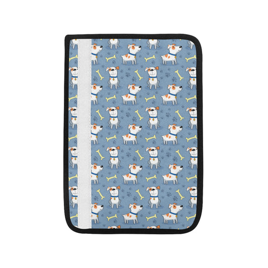 Bull Terriers Pattern Print Design 04 Car Seat Belt Cover