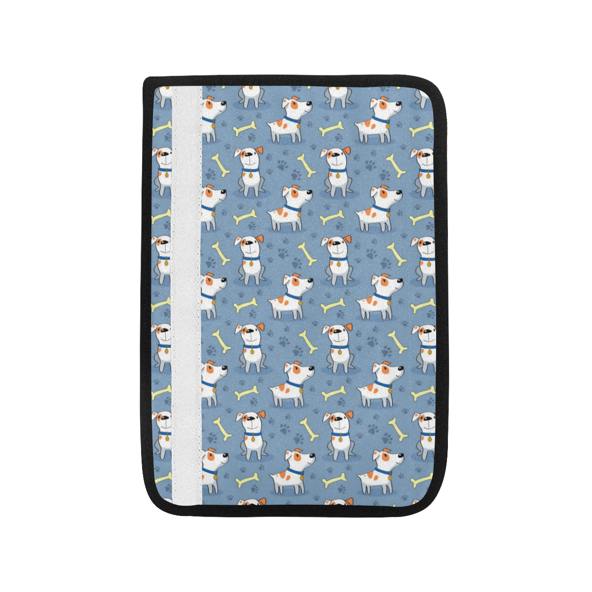 Bull Terriers Pattern Print Design 04 Car Seat Belt Cover