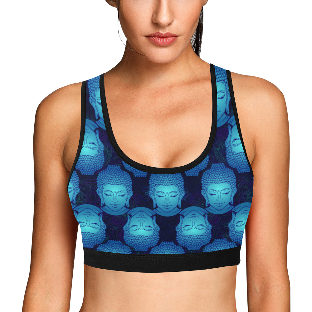 Buddha Head Mandala Sports Bra