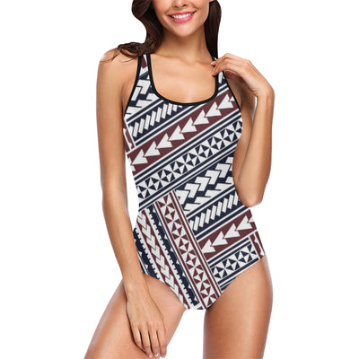 Polynesian Tribal line Women Swimsuit