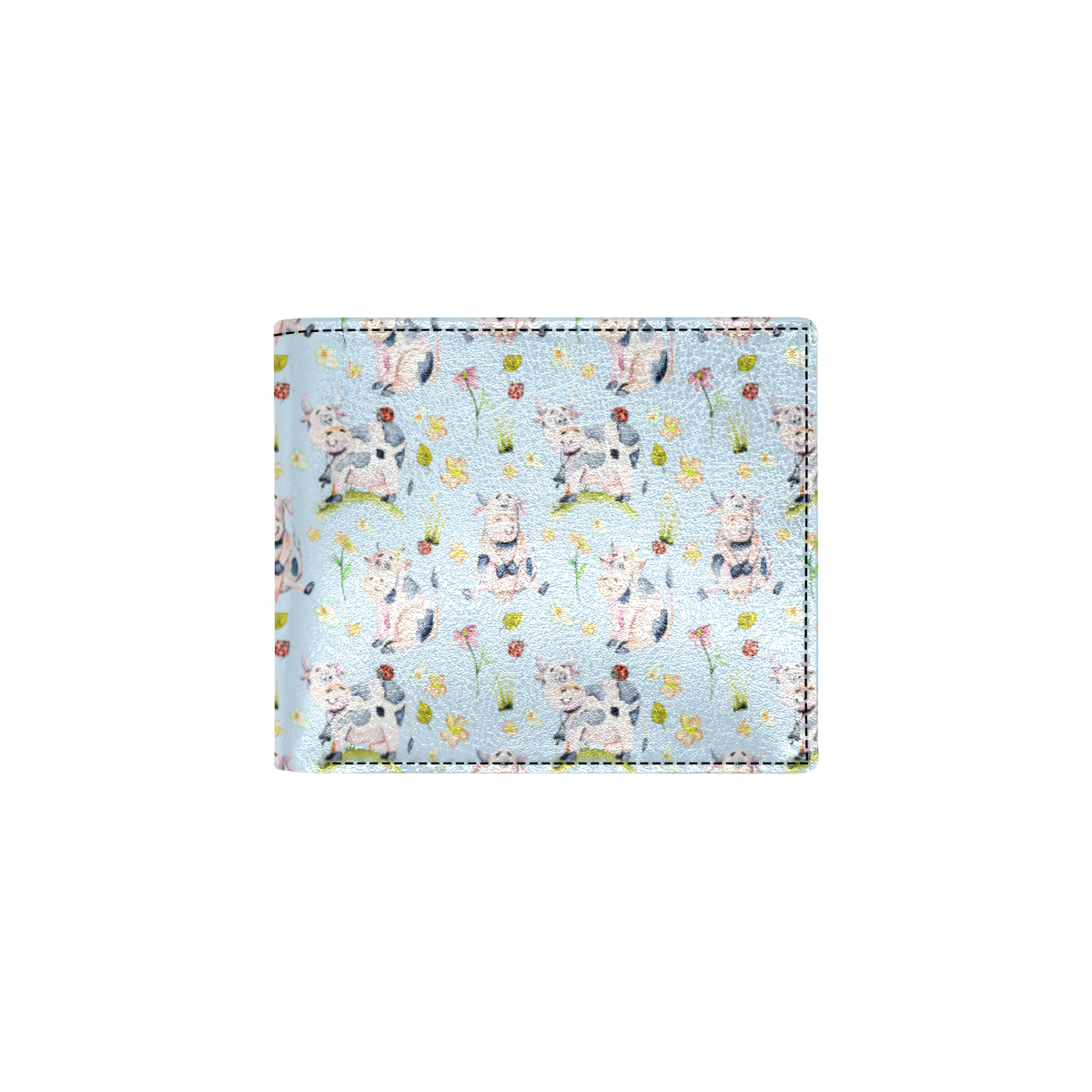 Cow Happy Pattern Print Design 05 Men's ID Card Wallet