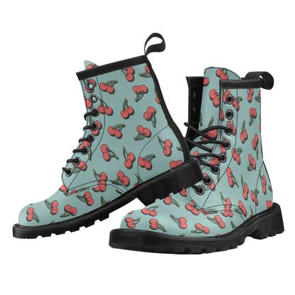 Cherry Pattern Print Design CH03 Women's Boots