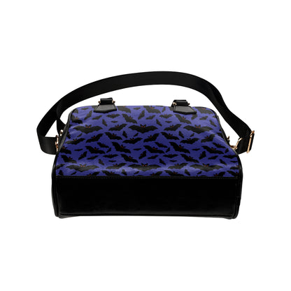 Bat Halloween Pattern Print Design 02 Shoulder Handbag