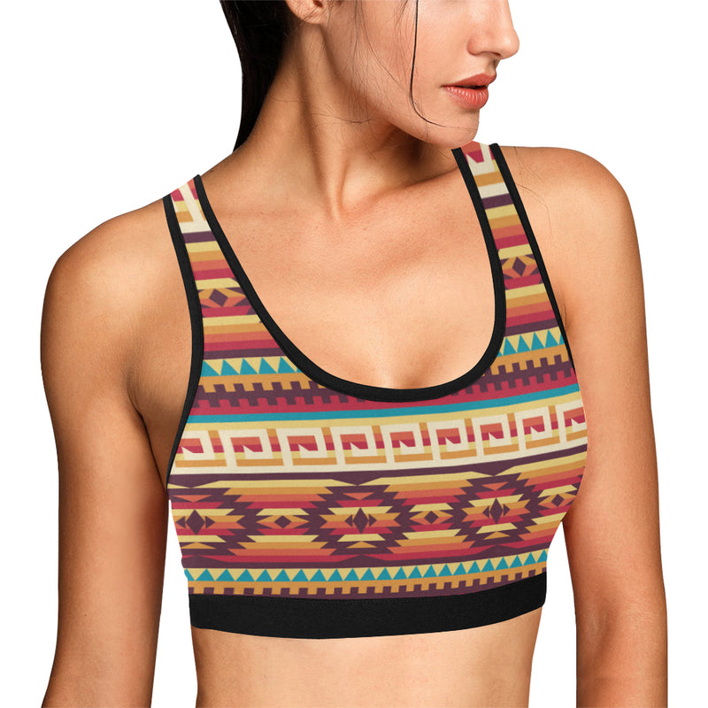 Tribal Aztec Vintage Sports Bra