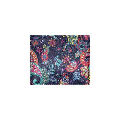 Paisley Boho Pattern Print Design A06 Men's ID Card Wallet
