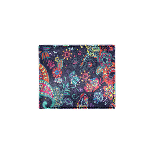 Paisley Boho Pattern Print Design A06 Men's ID Card Wallet
