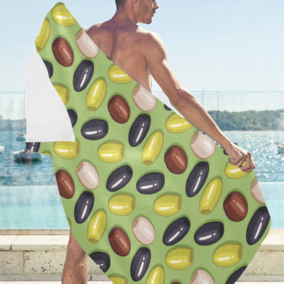 Olive Print Design LKS301 Beach Towel 32" x 71"