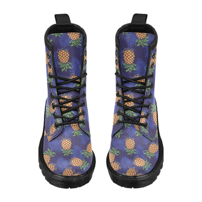 Pineapple Pattern Print Design PP02 Women's Boots